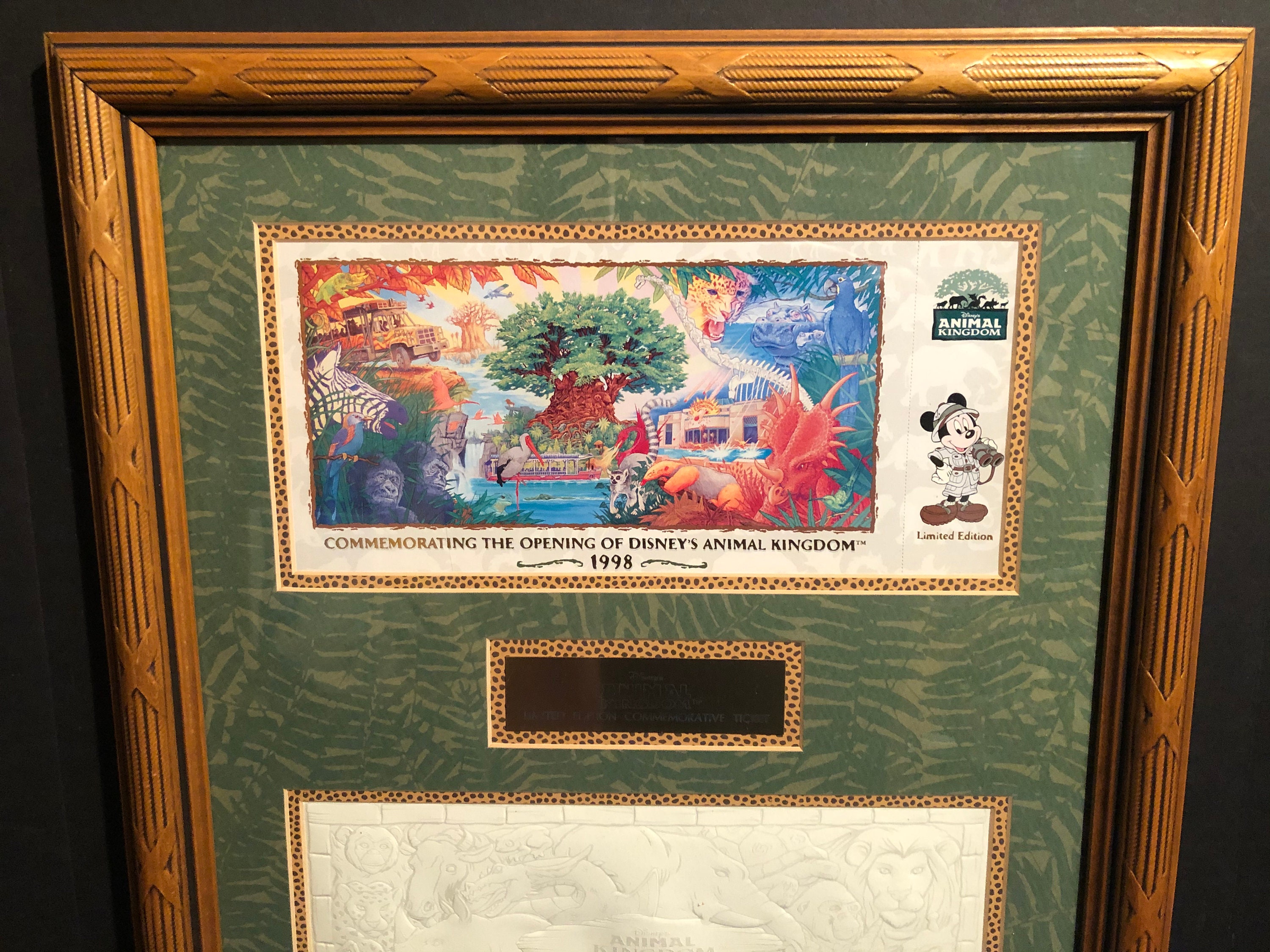 Disney 1998 Commemorating the Opening of Disney's Animal Kingdom