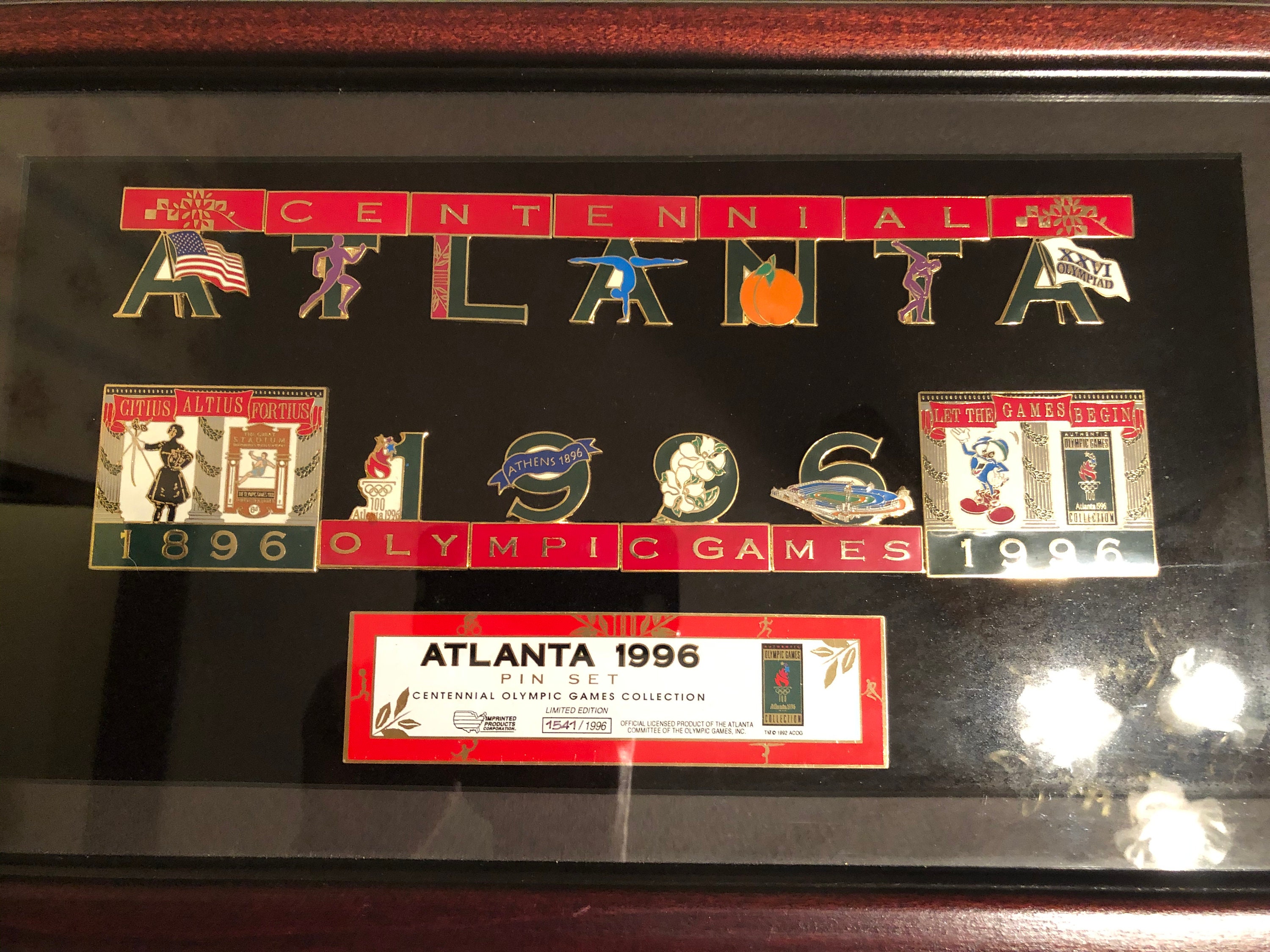 Atlanta 1996 Pin Set Centennial Olympic Games Collection #1541 