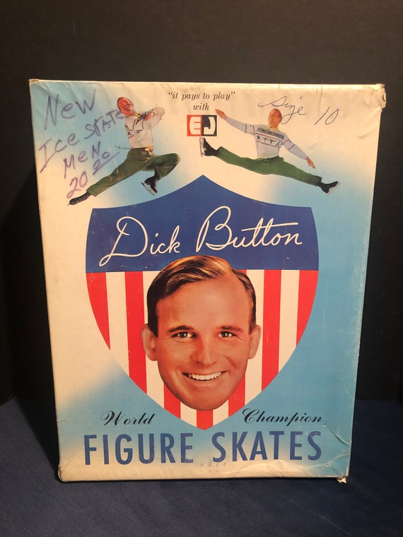 Pair of vintage World Champion Dick Button Ice Ska