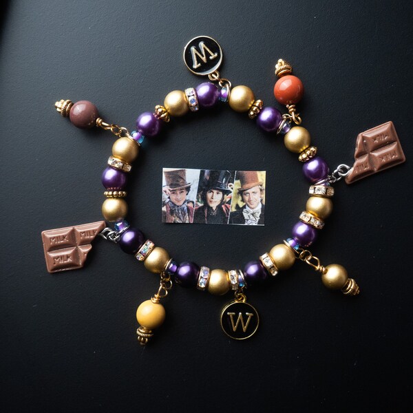 Willy Wonka Beaded Bracelet