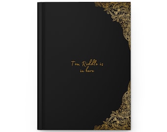 Tom Riddle is in here - Hardcover Journal Matte