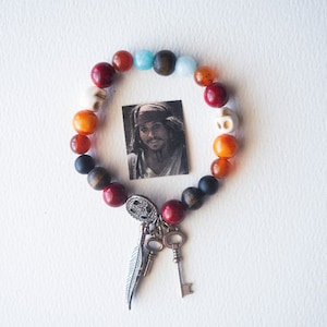 Sparrow Beaded Bracelet, Pirates of the Caribbean Jewelry