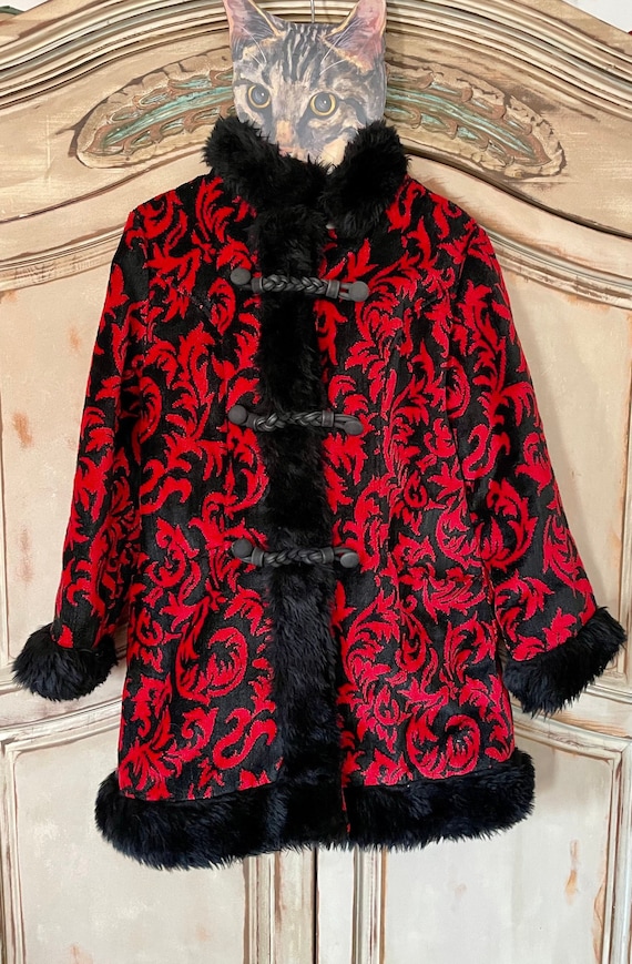 Valentine’s Day! Vintage Tapestry Coat. Estimated… - image 3