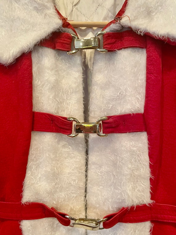 Vintage Christmas Coat Santa Jacket - image 3