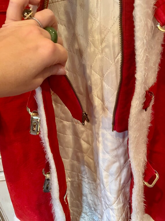 Vintage Christmas Coat Santa Jacket - image 9