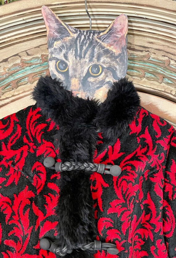 Valentine’s Day! Vintage Tapestry Coat. Estimated… - image 4