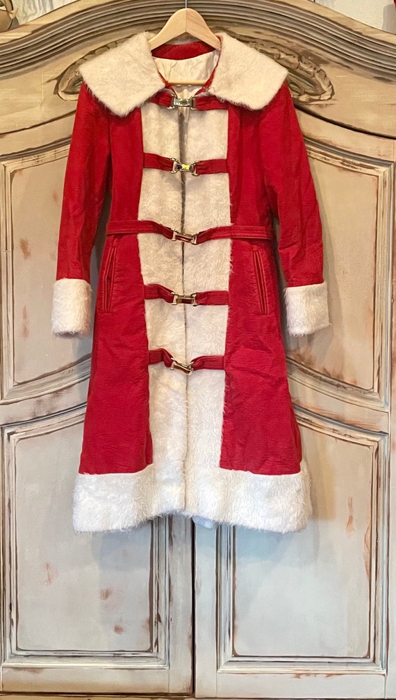 Vintage Christmas Coat Santa Jacket - image 2