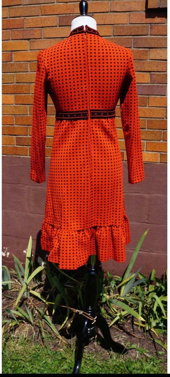 Fabulous vintage fall dress. Perfect for Thanksgi… - image 4