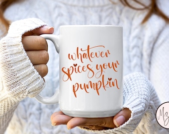 Pumpkin Spice Mug: Girly Halloween Coffee Mug