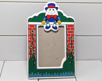 Vintage Humpty Dumpty Picture Frame Russ Toys 4x6 Photo