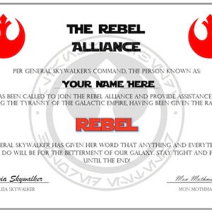 Rebel Alliance Draft - Digital Download