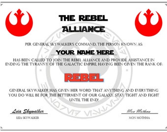 Rebel Alliance Draft - Digital Download