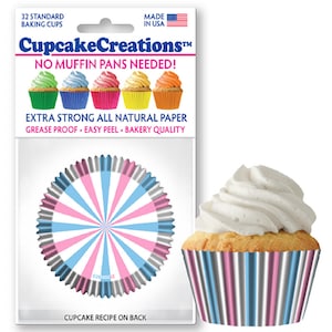 Gender Reveal Cupcake Liners