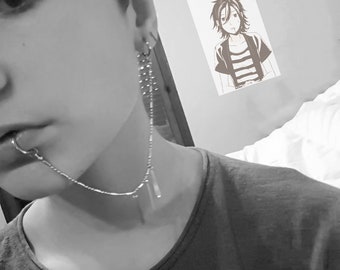 Cosplay Lip to Ear Chain ~ Izumi Miyamura Look ~ Fake Piercing
