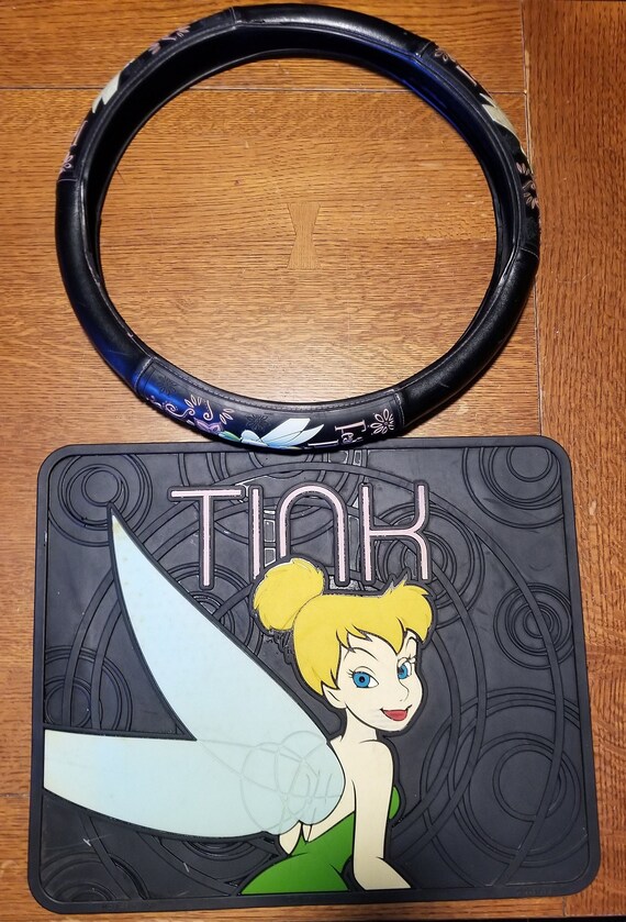 Disney Tinkerbell Steering Wheel Cover and Floor Mat Etsy