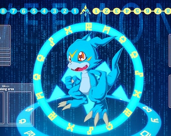 Veemon Crest of Miracles Single Player Playmat Digimon Card Game TCG