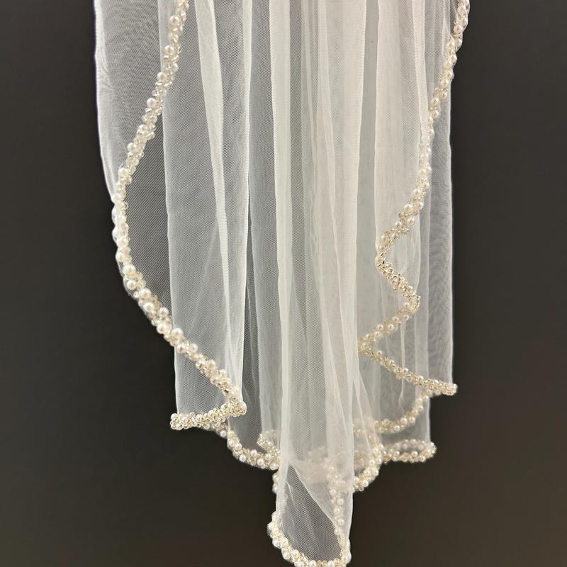 Pearl Veil off Shoulder - Etsy