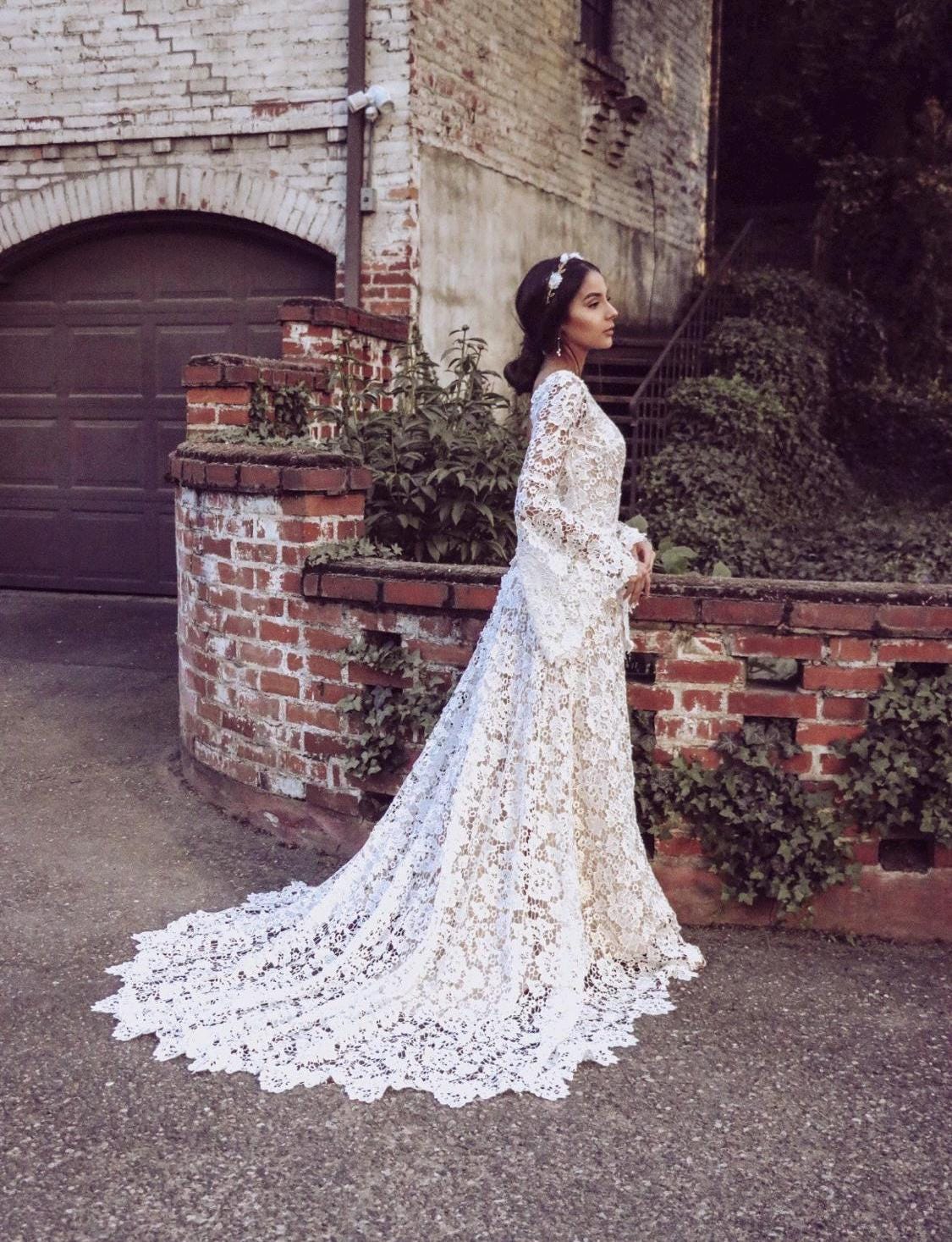 Gipsy Wedding Dress - Etsy