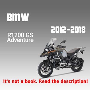 Workshop manual for BMW R 1200 Gs Adventure K51  (2012 - 2018)
