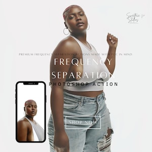 Pro-Level Skin Retouch Photoshop Action | Median Frequency Separation Photoshop Action Technique