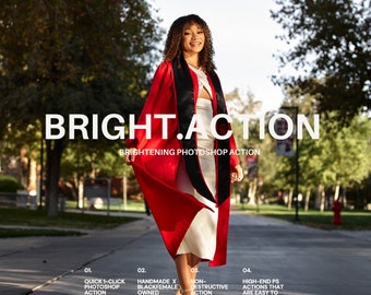 Brightening Photoshop Action | Digital Download for Enhancing Photos with Ease| Light & Airy Brightening Photoshop Actions for Black Women