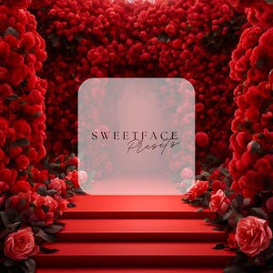 Valentine&#39;s Day Red Wedding Digital Backdrop, Maternity Backdrops, Wedding Backdrops, Valentine&#39;s Backdrops, Party Backdrops,PNG Backdrops