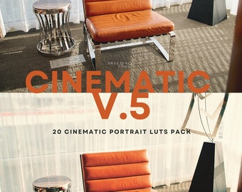 Cinematic Portrait LUTs V.5 for CapCut, Color Grading Presets (20 LUTs, PDF Guide)