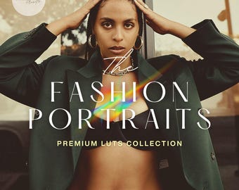 Photoshop用ファッションポートレートLUT、プロ仕様カラーグレーディング（デジタルダウンロード）