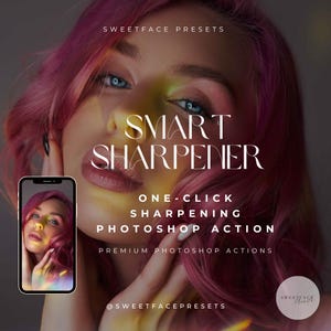 ワンクリックでスマートシャープニングを実現するPhotoshopアクション – 鮮明なディテール強調シャープニングアクション（デジタルダウンロード）