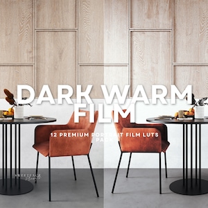 12 Cinematic Dark Warm Film Luts for CapCut, Moody Cinematic Film Luts for Photoshop & CapCut - Instantly Transform Your Photos and Videos
