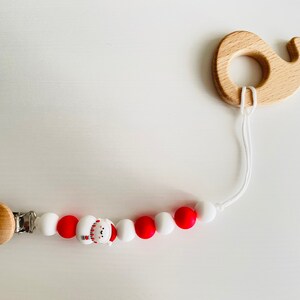 Clip chupete navideño / Clip chupete con encanto / Clip chupete personalizado / Regalo de ducha
