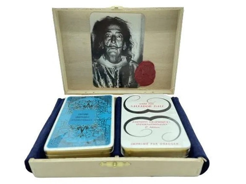 RARE Salvador Dalí  Surrealist Playing Cards 1969 image 1