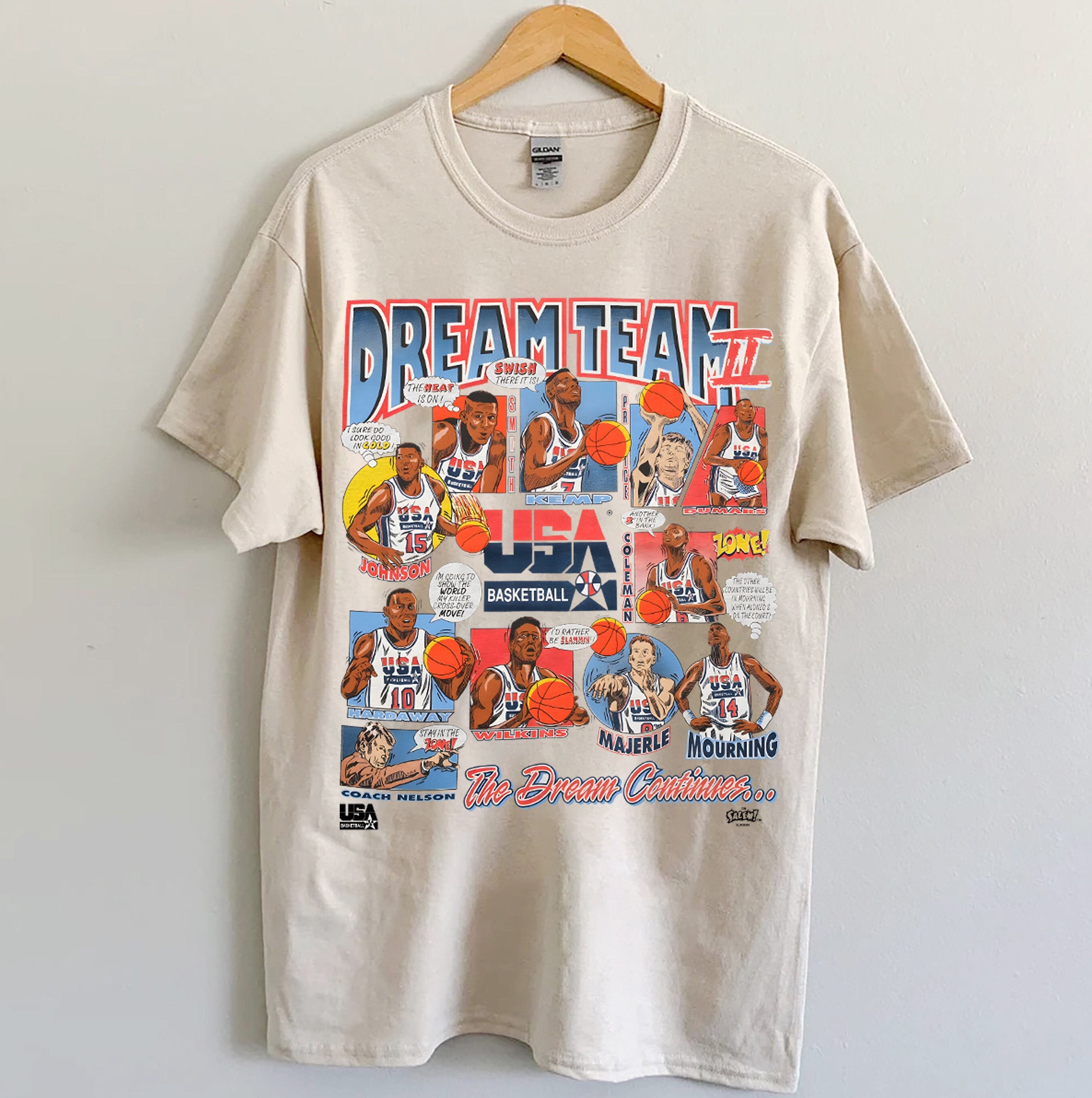 Vintage Salem Sportswear 1992 Dream Team USA NBA T-Shirt Men's Sz Large  Jordan