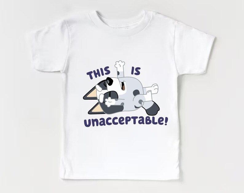 Bluey Muffin Svg Png Digital Download This is Unacceptable Etsy