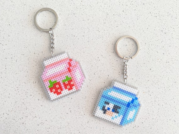 draw MILK BEADS BRACELET（BEADS:L） Milk Boxes- Pixel Perler Beads
