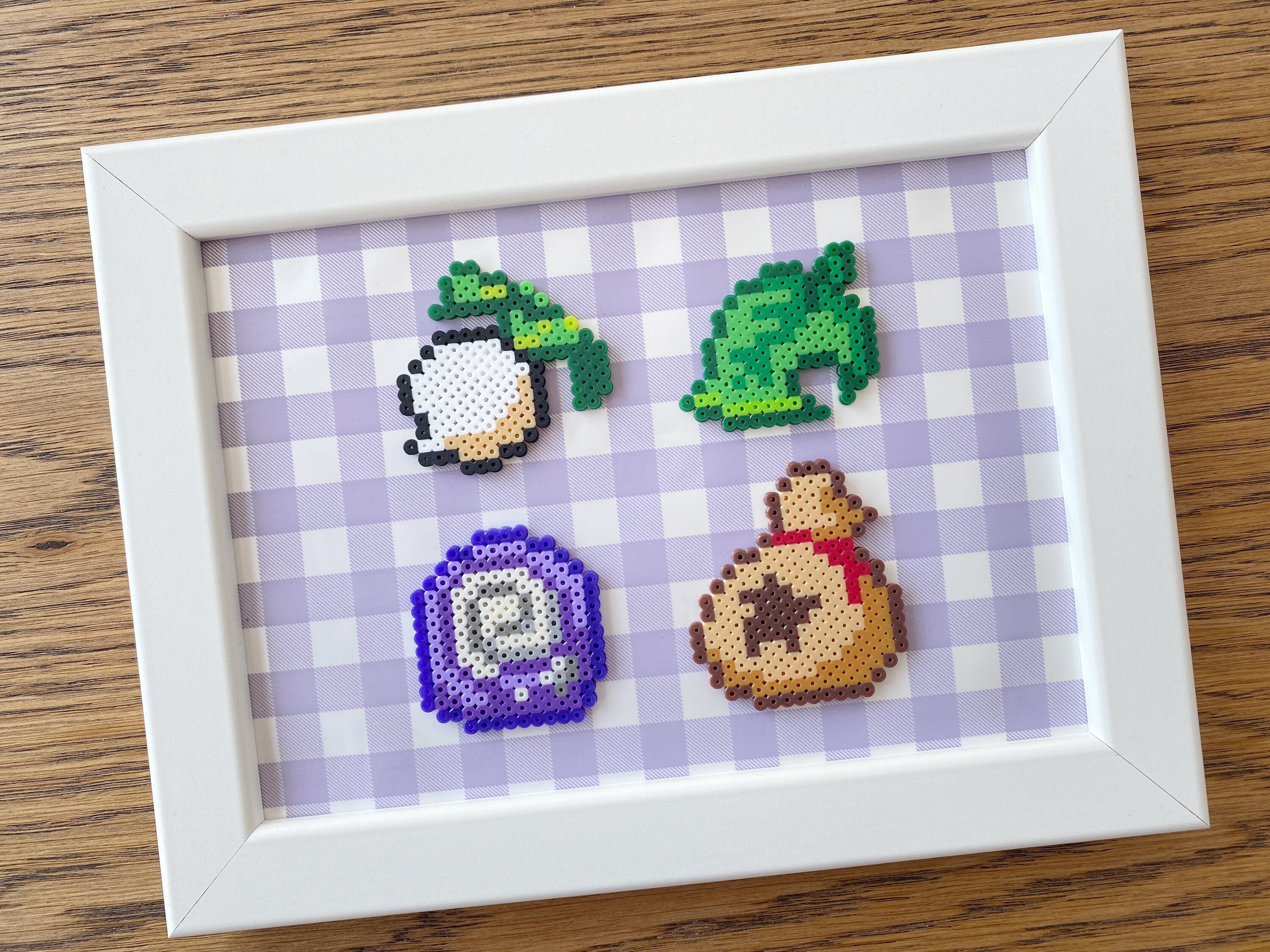 4 Animal Crossing Objects Perler Beads Art - Etsy