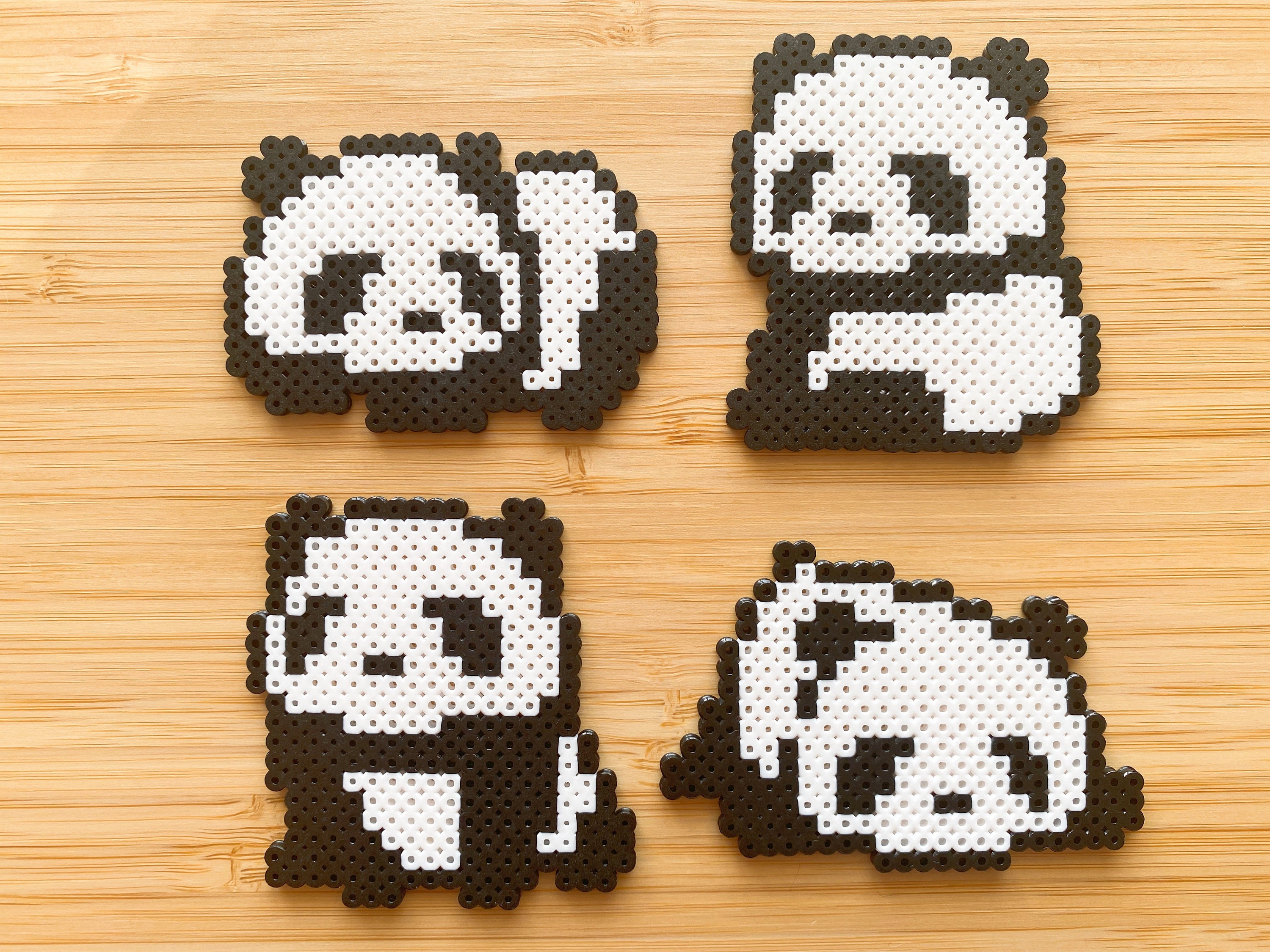 Panda Perler Beads (20+ Free Patterns) - DIY Candy