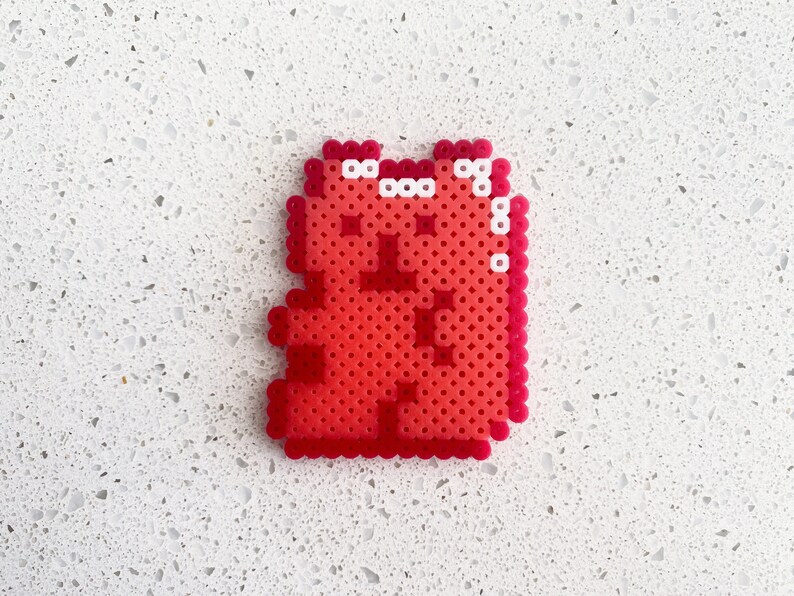 Gummy Bears pixel Perler Beads Art, Can Be Fridge Keychain