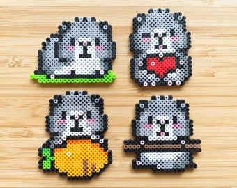 Pixel Art Emoji Keychain Magnet Badge Phone Charm - Etsy