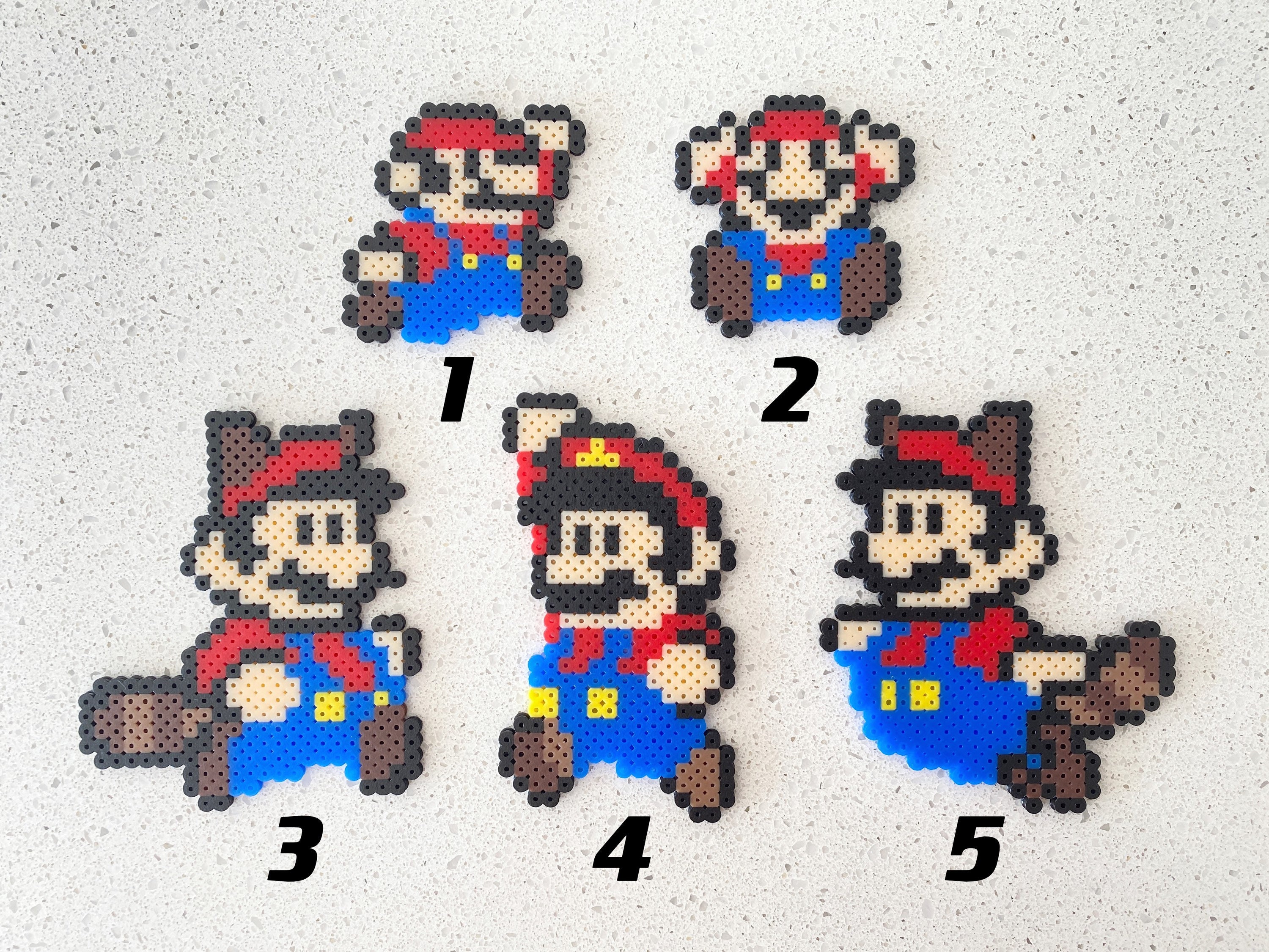 Super Mario Bros Pixel Perler Beads Art, Can be Fridge