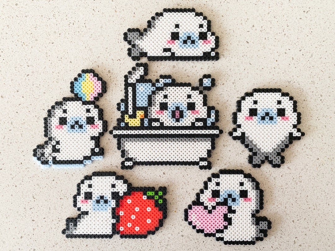 Bead Art Cute Animal Perler Bead Ideas Baby Seals- 8bit Pixel