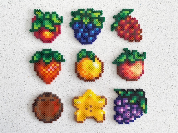 Stardew Valley-fruitsseries 1pixel Perler Beads Art Can | Etsy
