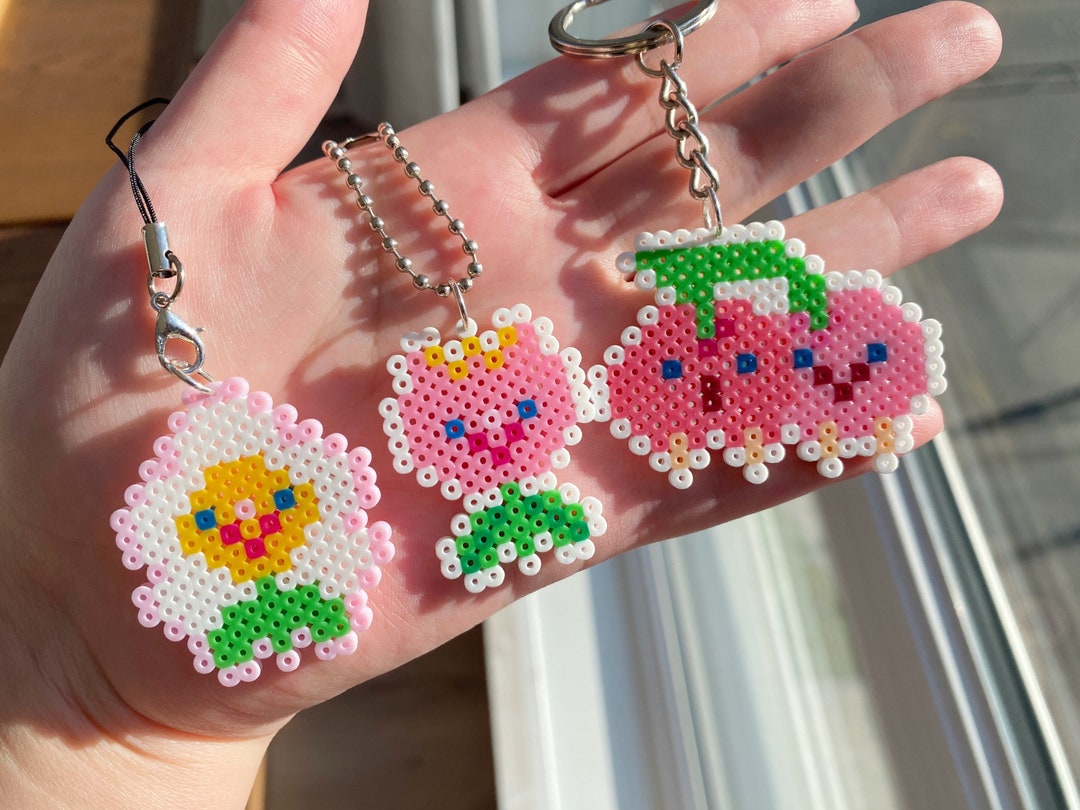 TRF Smile- Pixel Perler Beads Art, Can Be Ornaments, Fridge Magnet