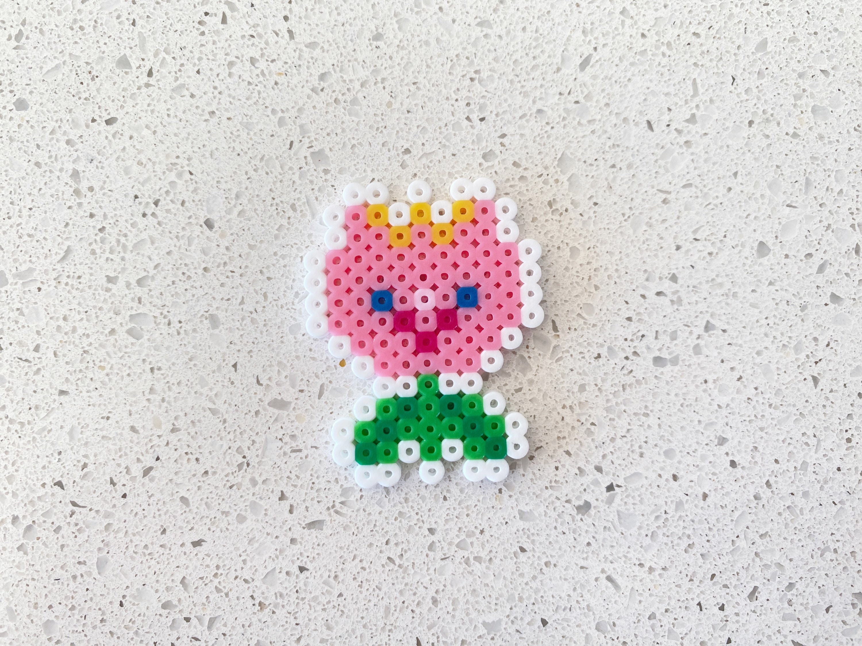 Pixel Ruffles TRF Smile- Pixel Perler Beads Art, Can Be Ornaments, Fridge Magnet ...