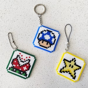 Super Mario Blocks-pixel Perler Beads Art, Can Be Fridge Magnet ...