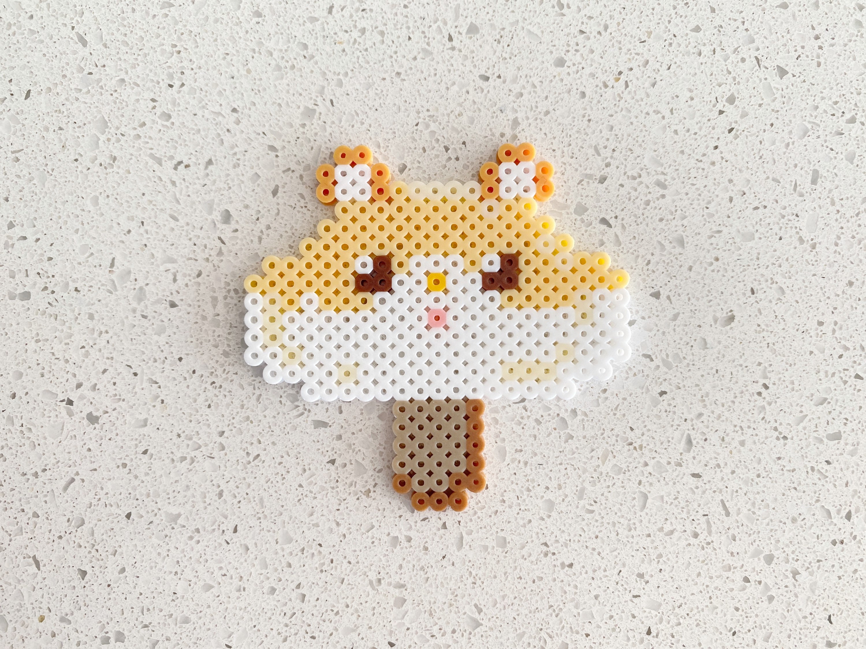 Hamster Popsiclepixel Perler Beads Art, Can Be Fridge Keychain