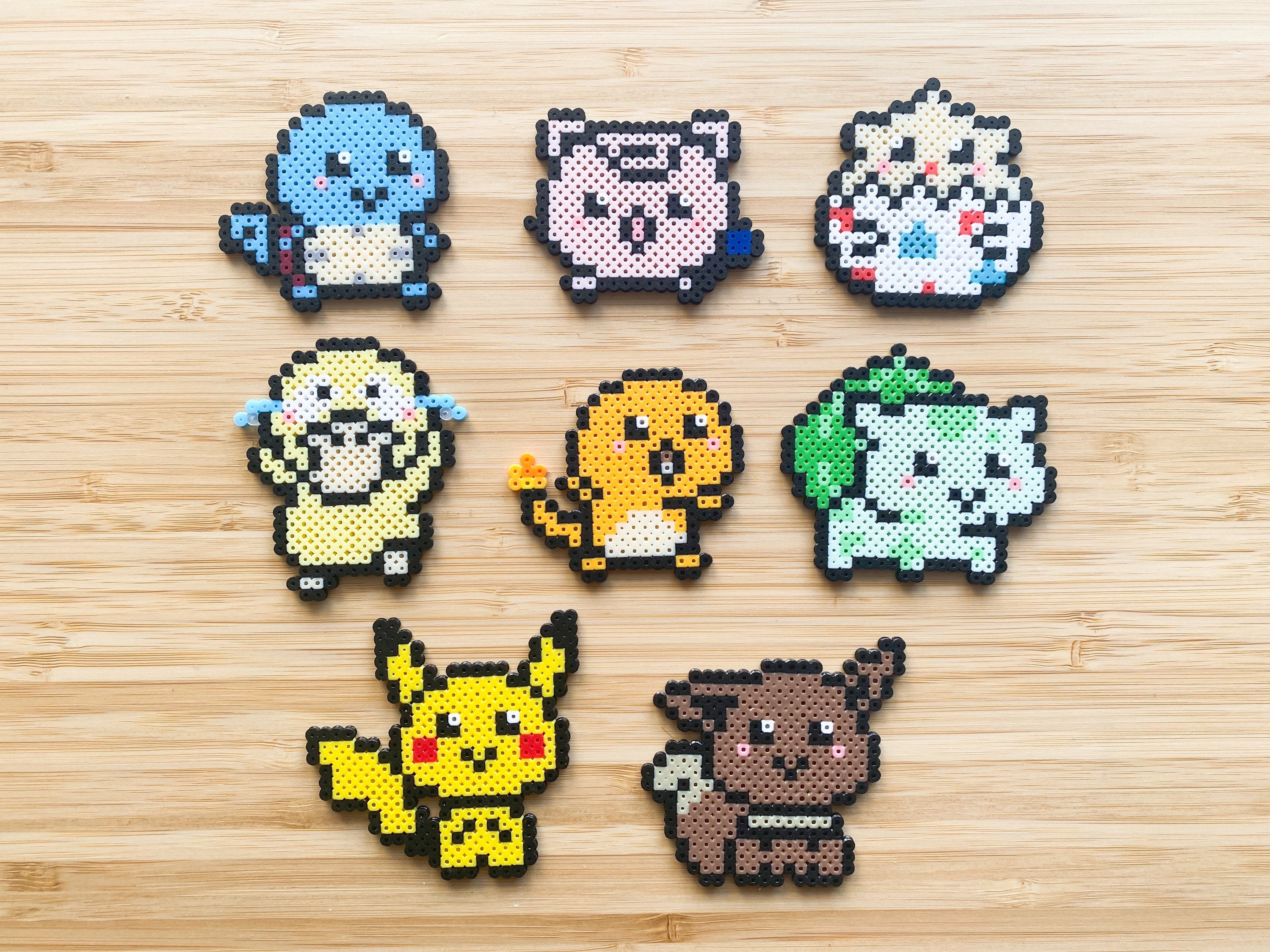 4 Seasons Bulbasaurs made with iron beads : r/pokemon