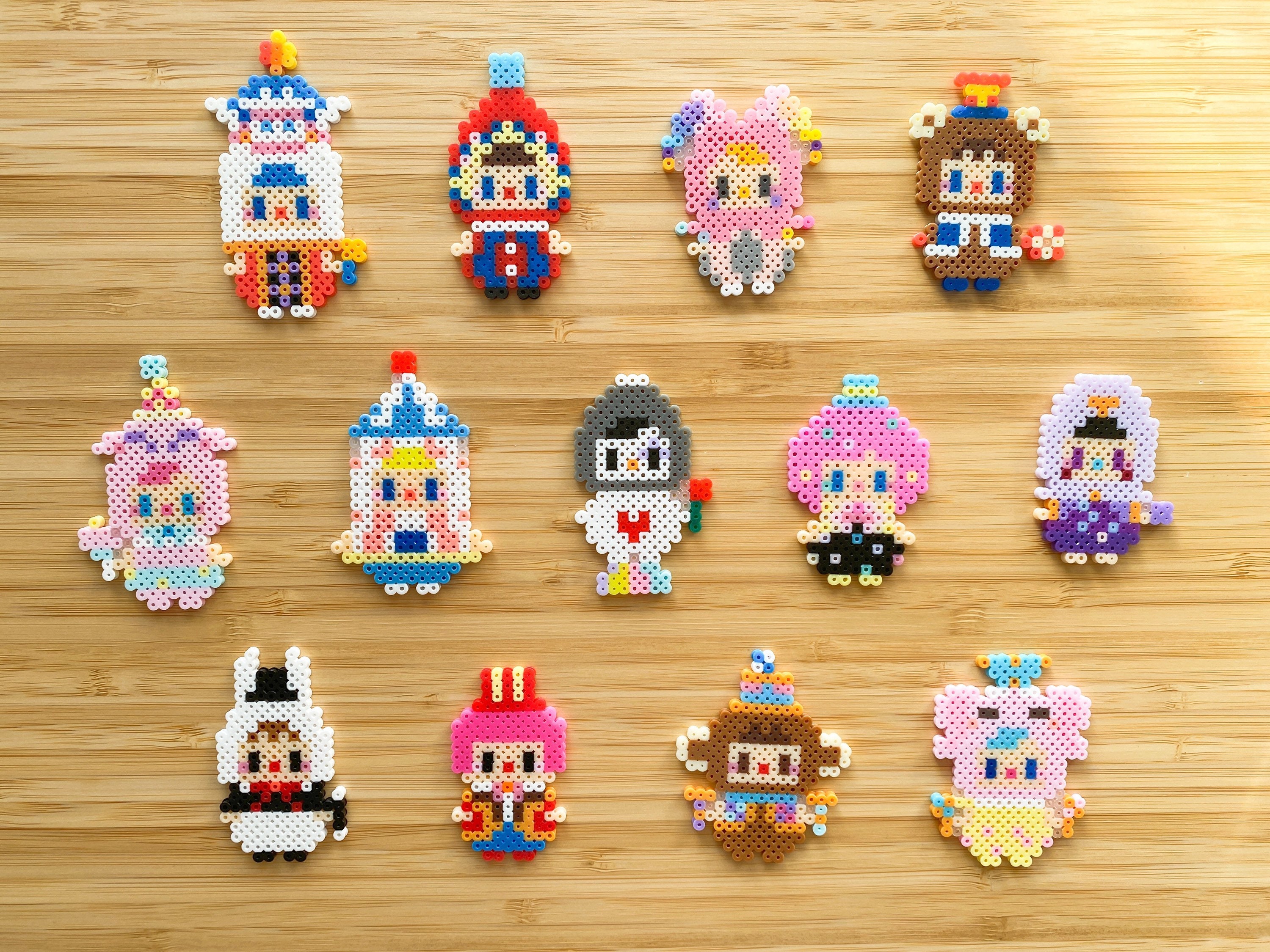 Pucky Circus Babies Series-perler Beads Art Pixel Art Fridge - Etsy