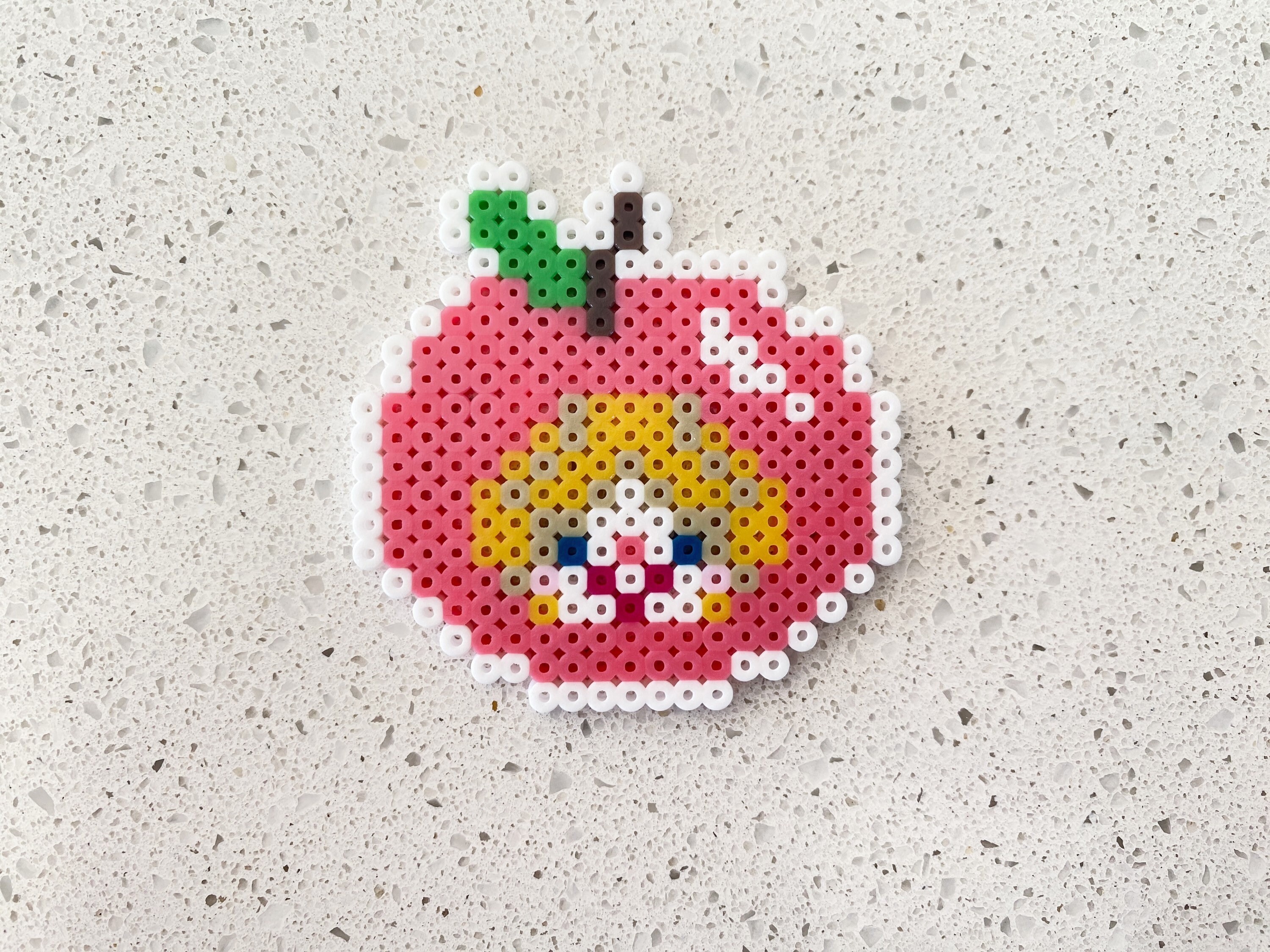 Pixel Ruffles TRF Smile- Pixel Perler Beads Art, Can Be Ornaments, Fridge Magnet ...