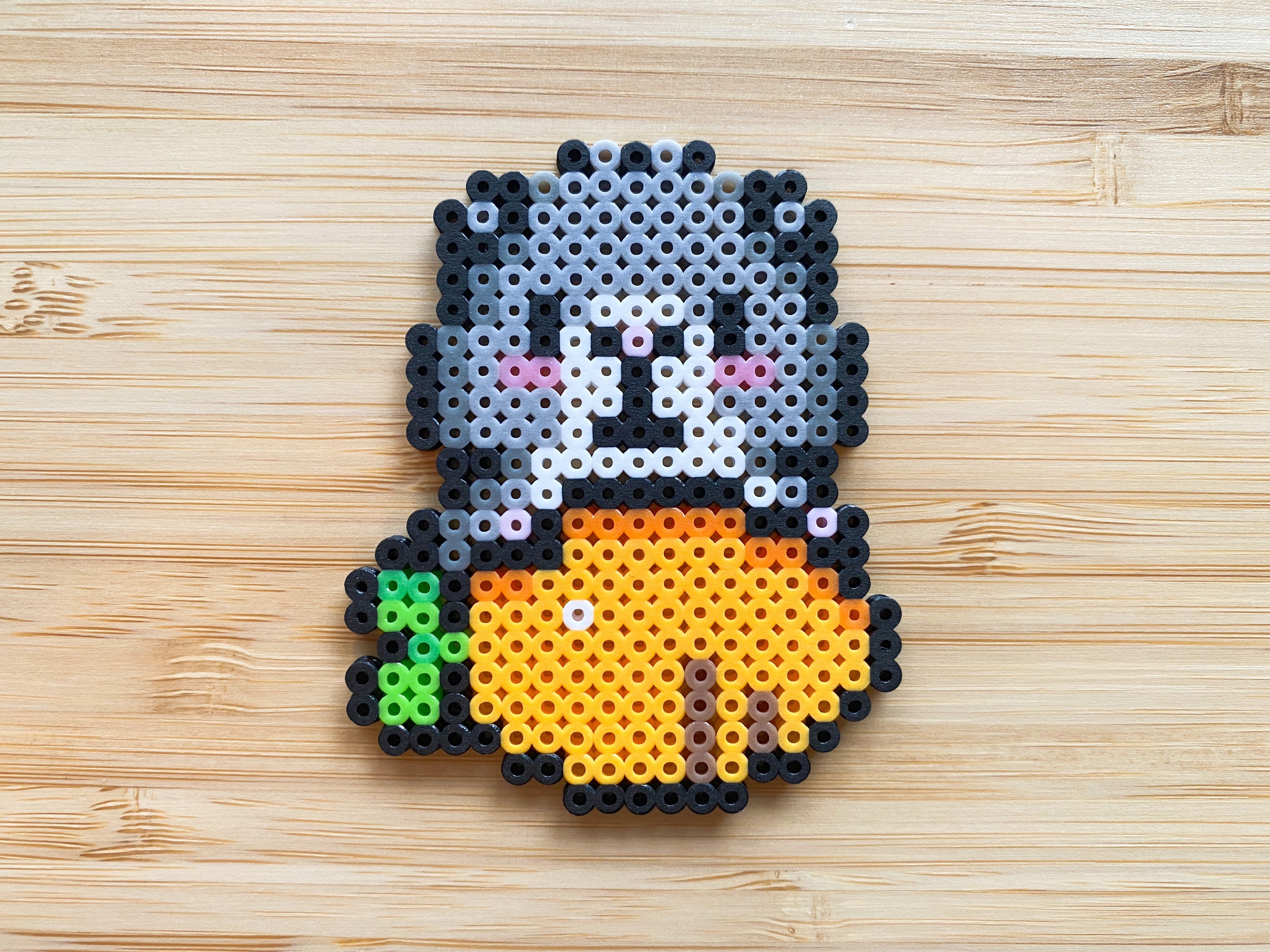 Lovely Hamster 8bit Pixel Perler Beads Art Can Be Fridge Etsy Canada